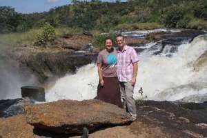 Daniel and Rachel at Murchison Falls